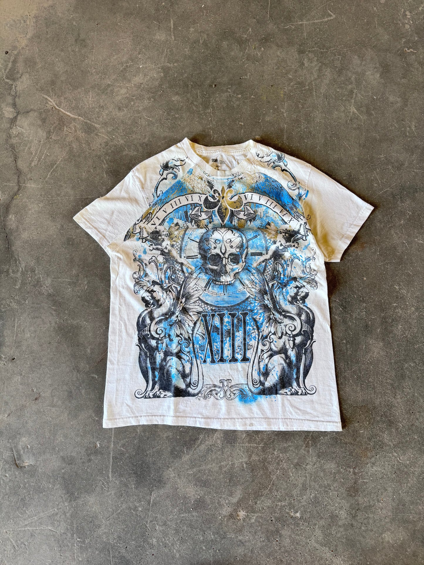 Y2K skull tee