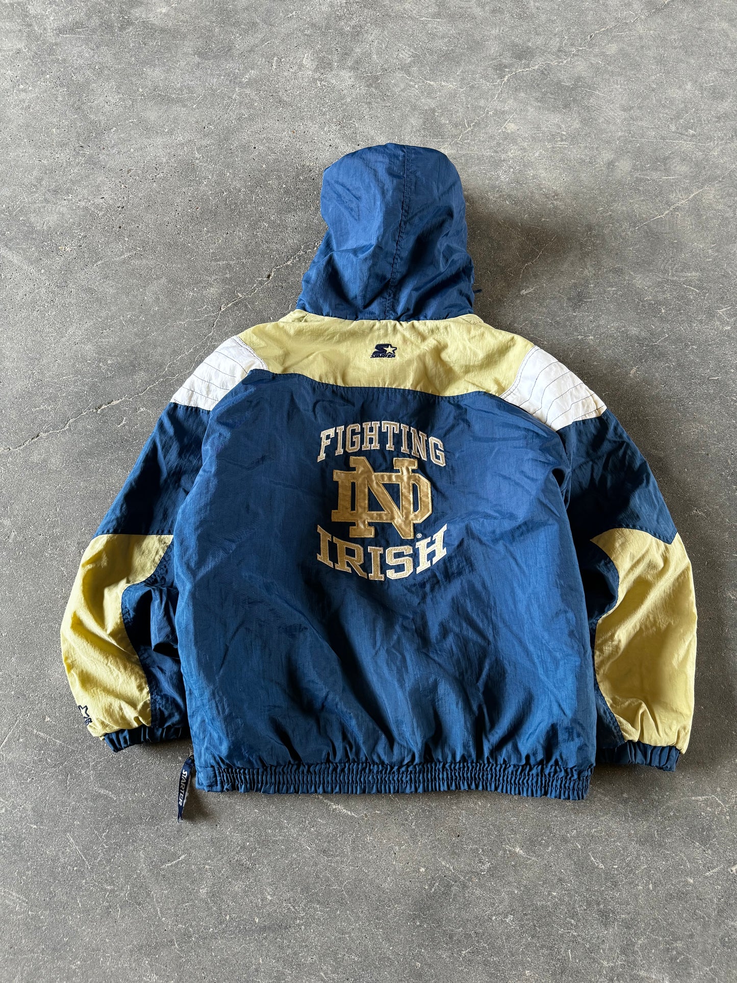 Vintage notre dame starter jacket