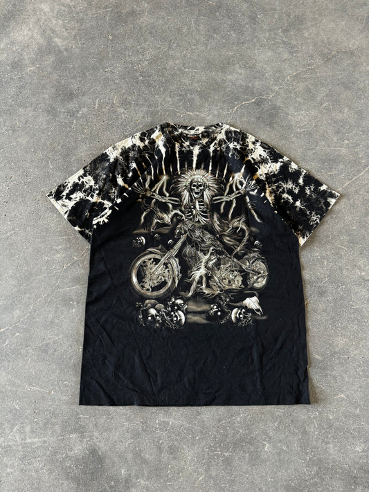 Y2K skull biker aop