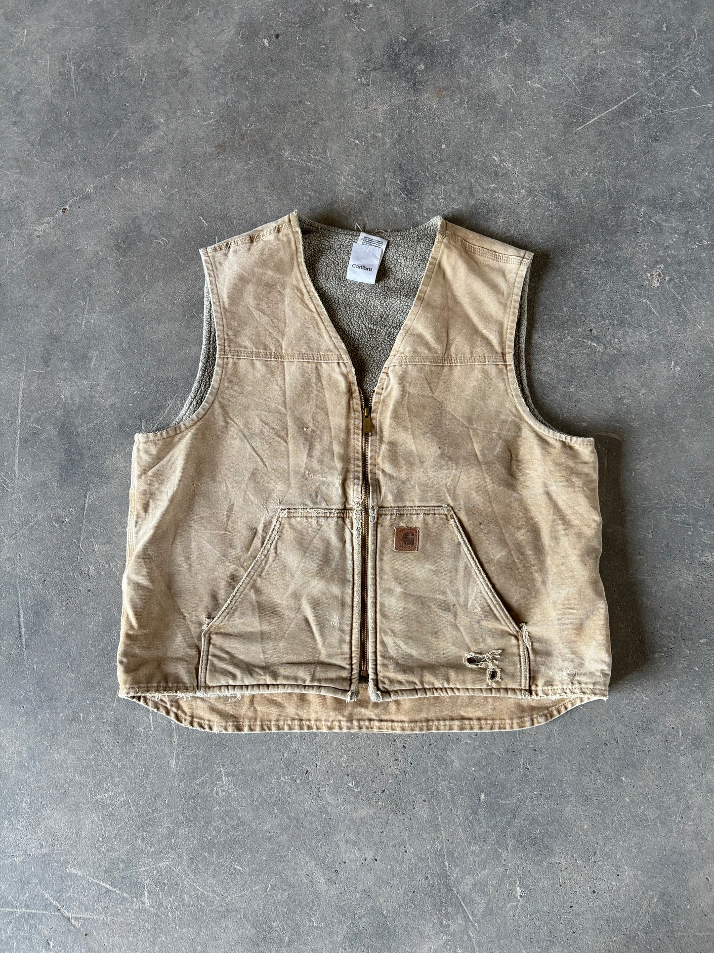 Vintage carhartt khaki vest