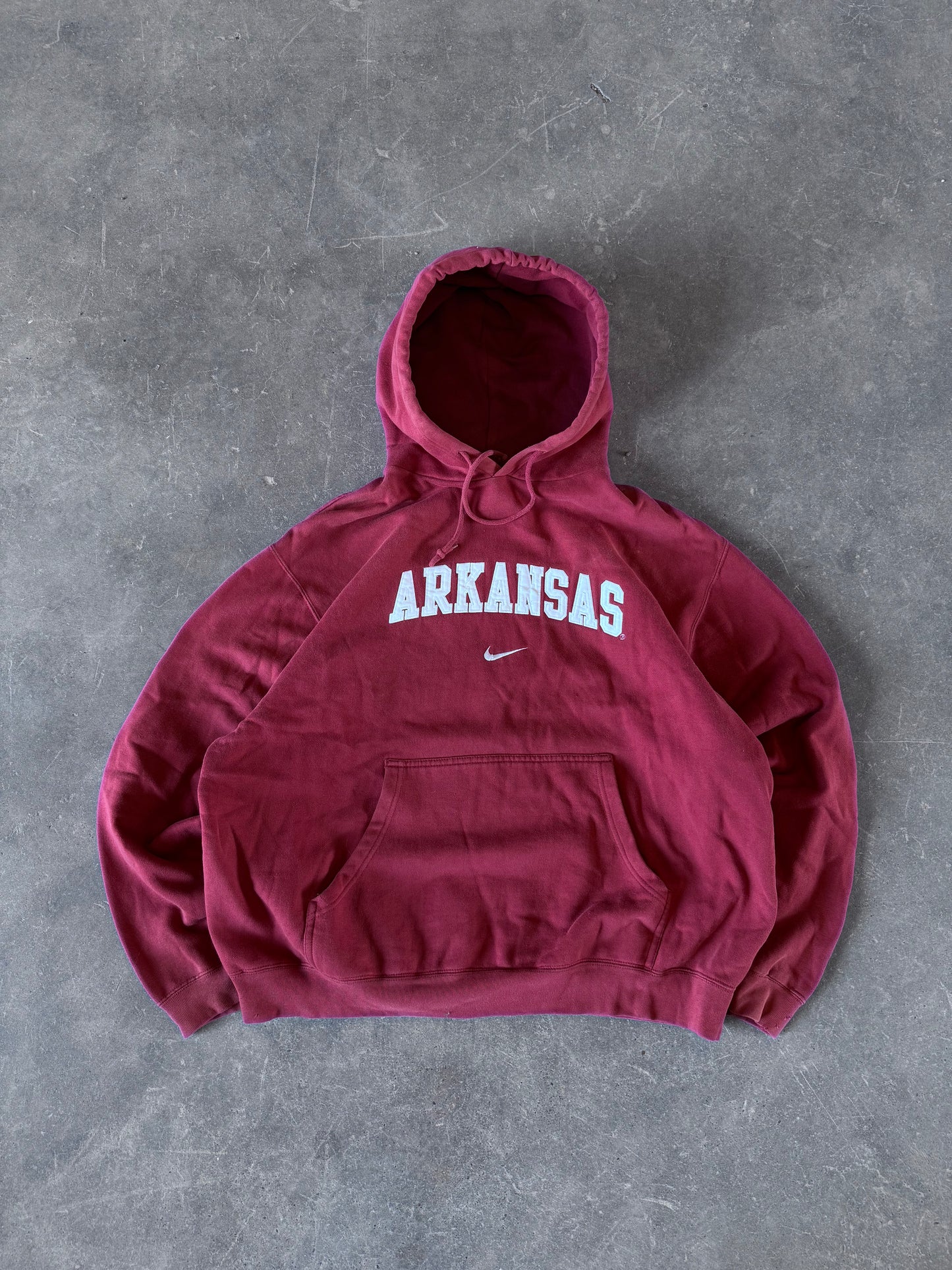 Vintage Arkansas Nike center swoosh hoodie