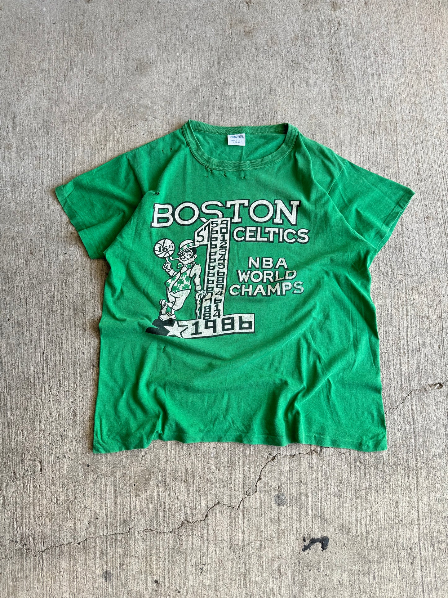 Vintage 80s Boston Celtics starter tee