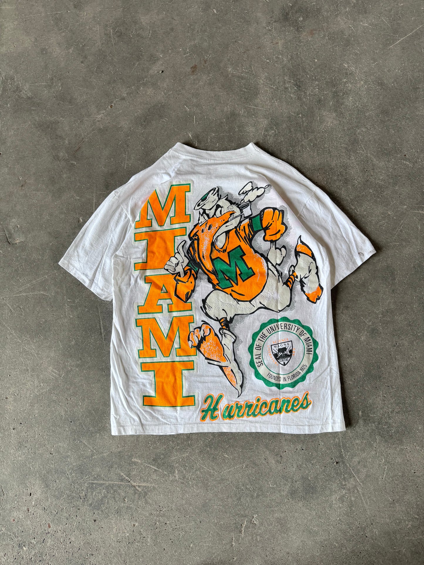 Vintage Miami hurricanes tee