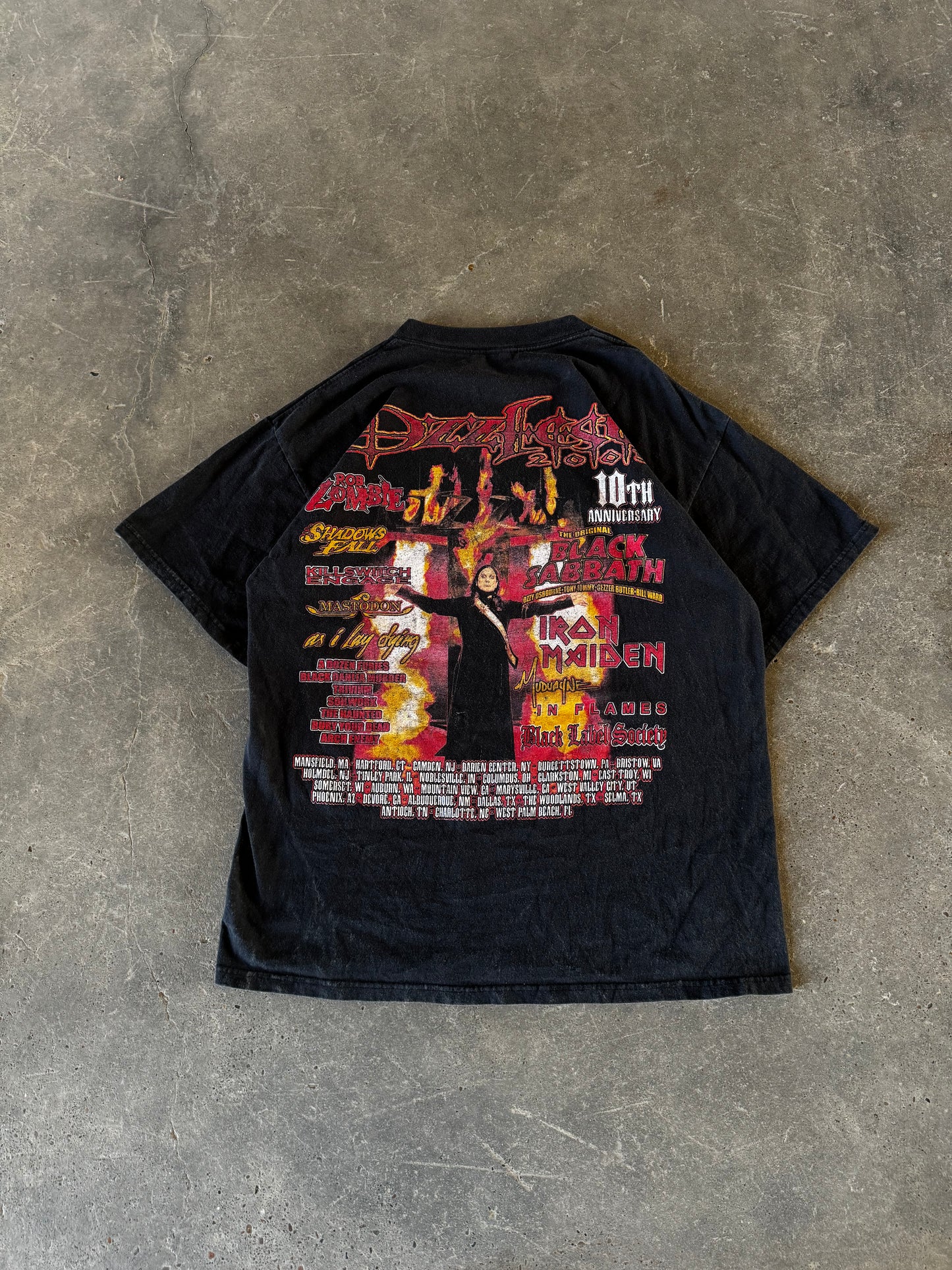 Vintage ozzfest band tee