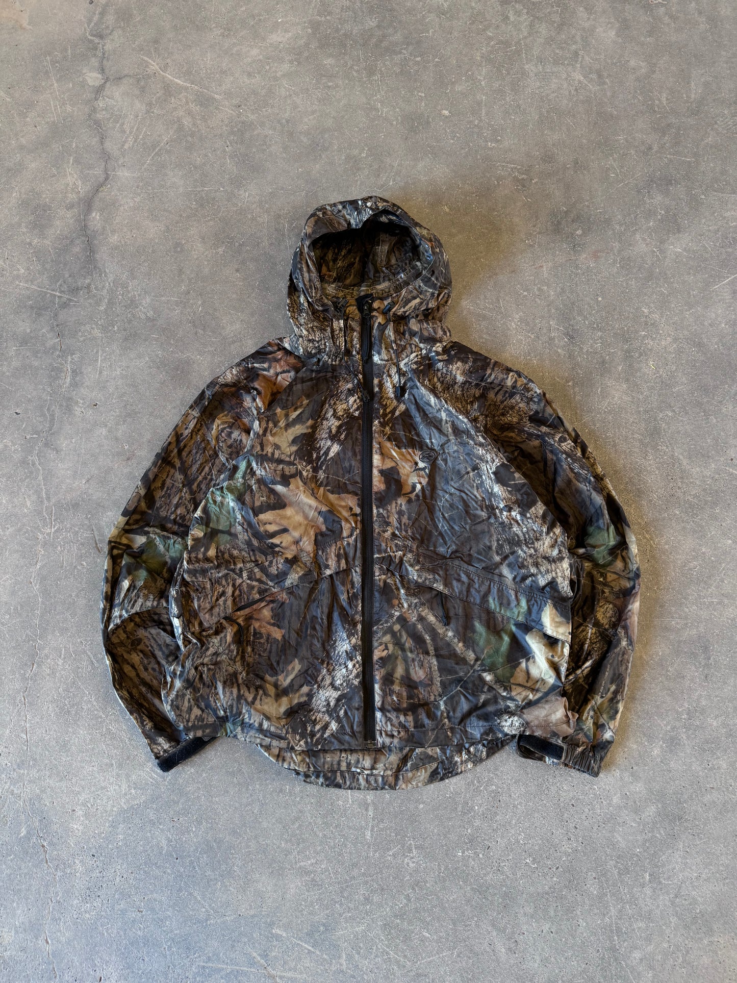 Real tree camo windbreaker