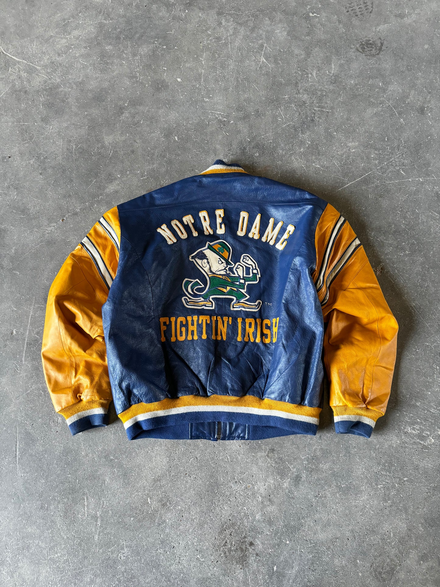 Vintage Norte dame leather jacket