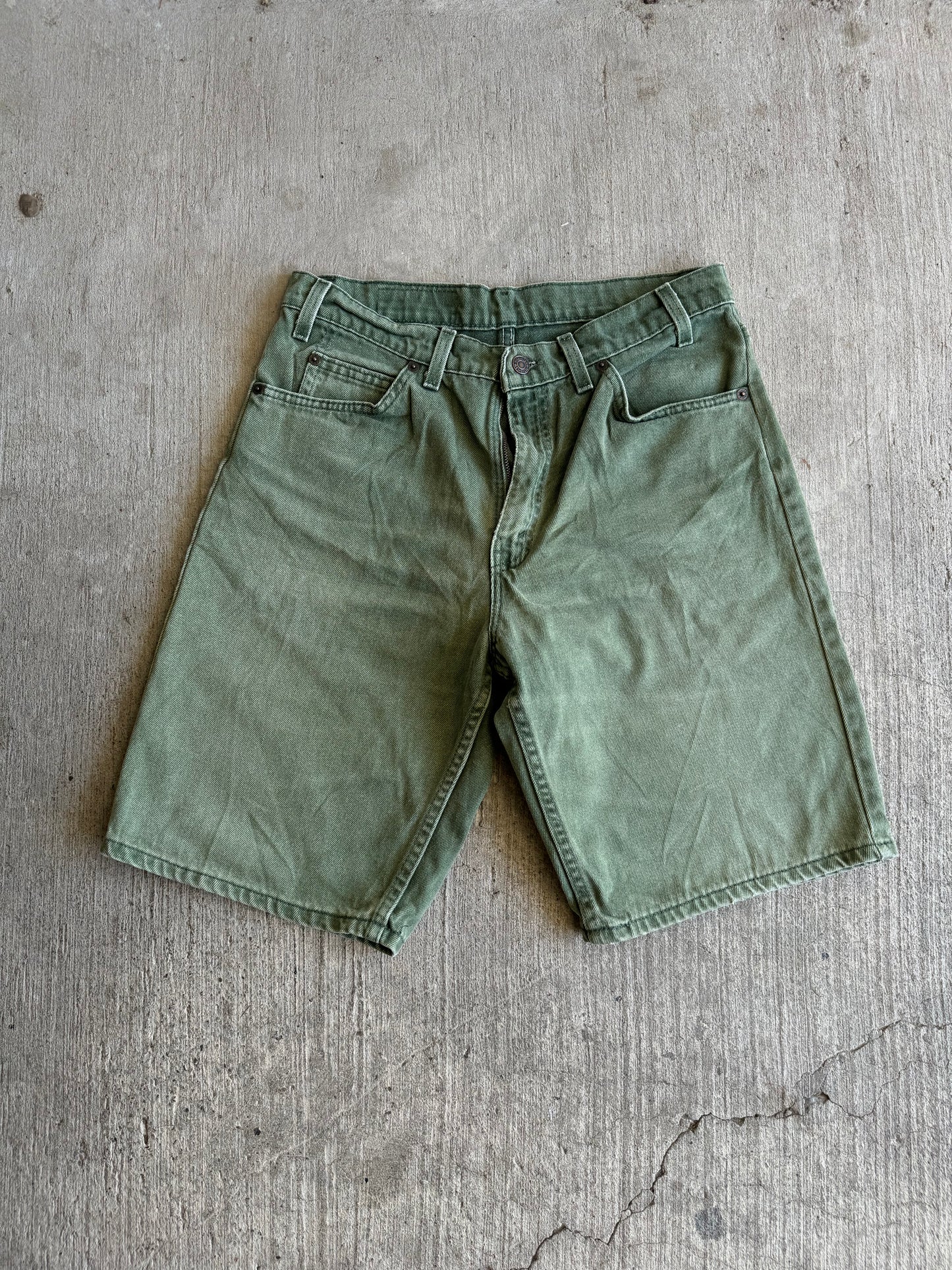 Vintage green Levi’s orange tab jorts