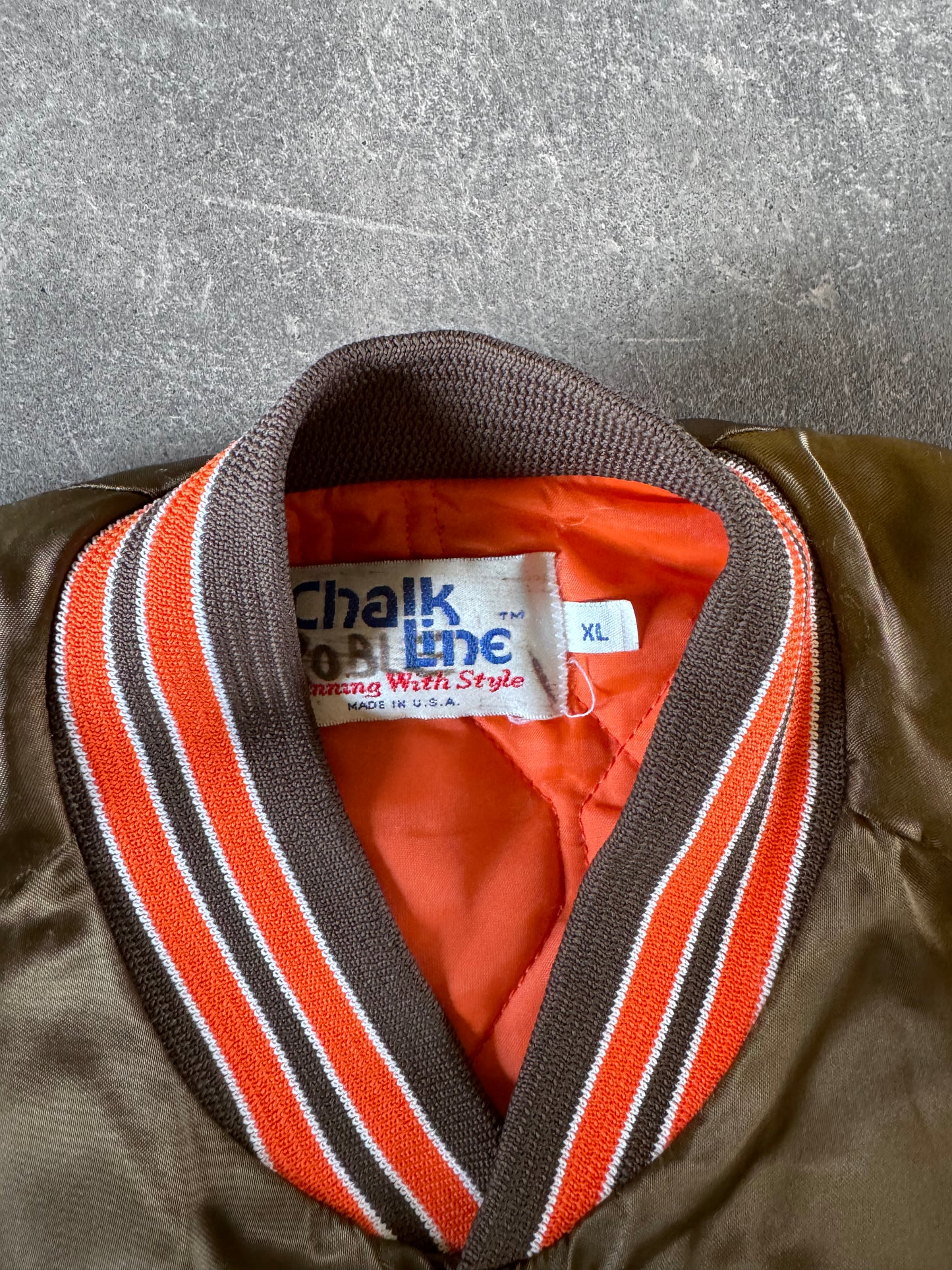 Vintage chalk line Cleveland browns jacket