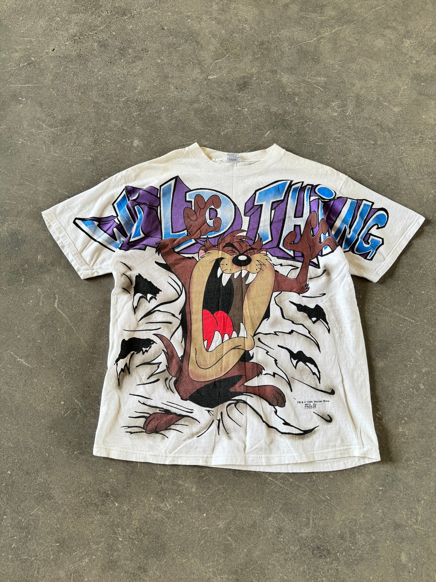 Vintage Taz wild thing tee