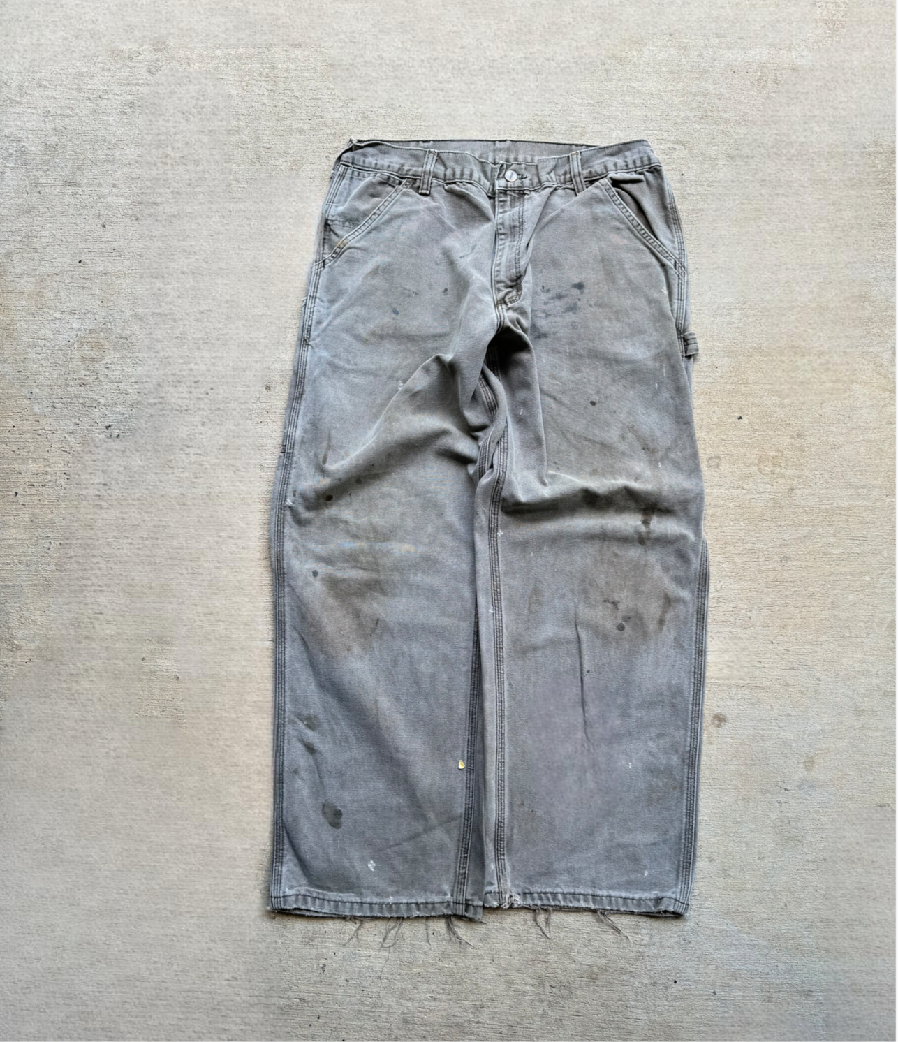 Vintage thrashed grey carhartt pants