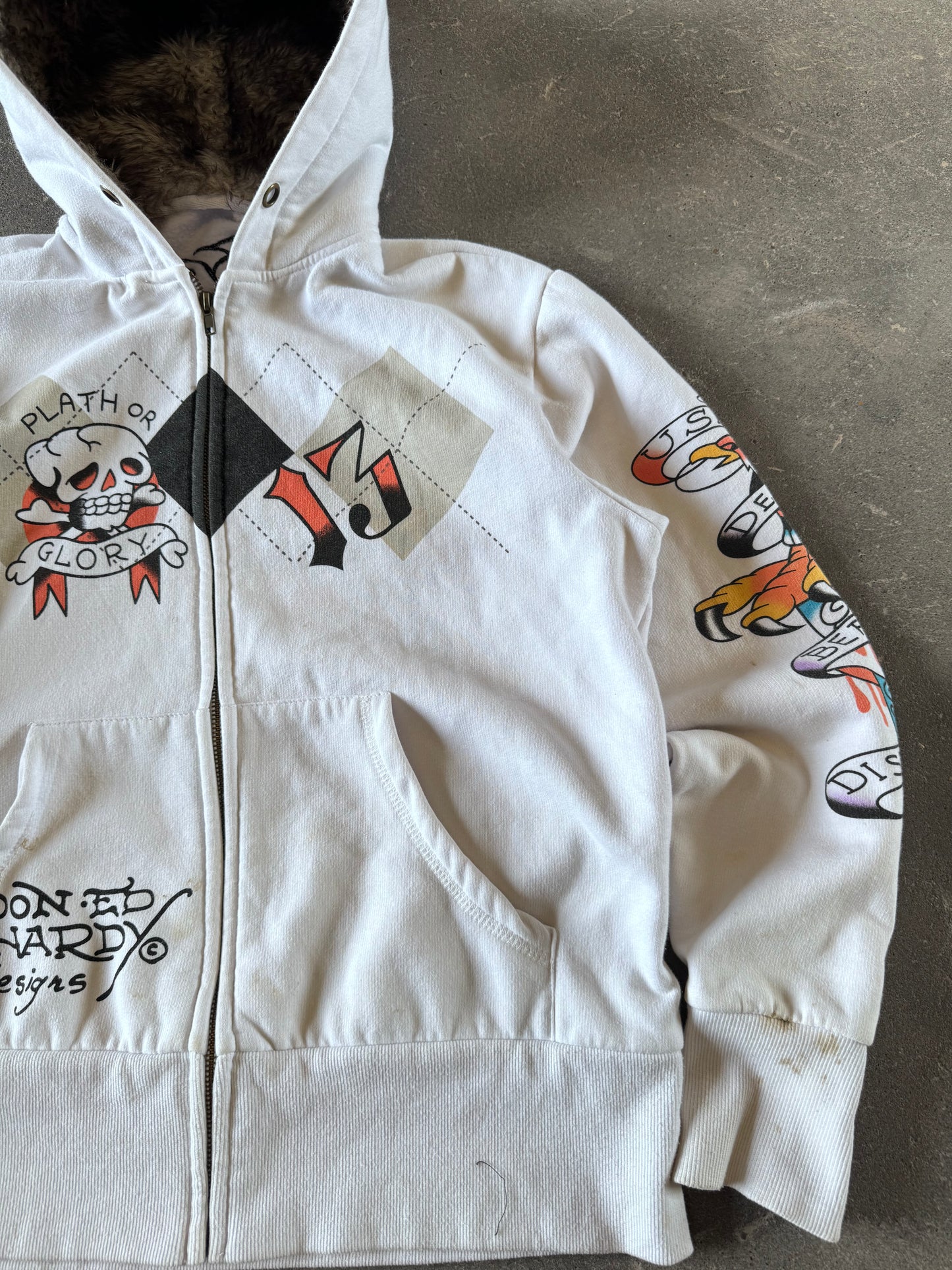 Y2K ed hardy hoodie