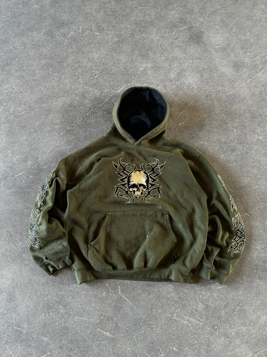 Y2K silver point hoodie