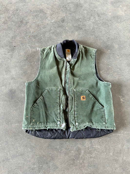 Vintage green carhartt vest