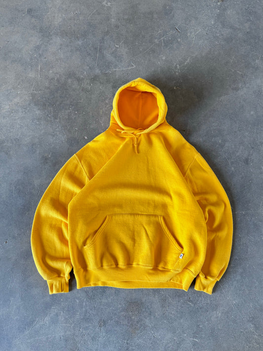 Vintage yellow Russell athletic hoodie