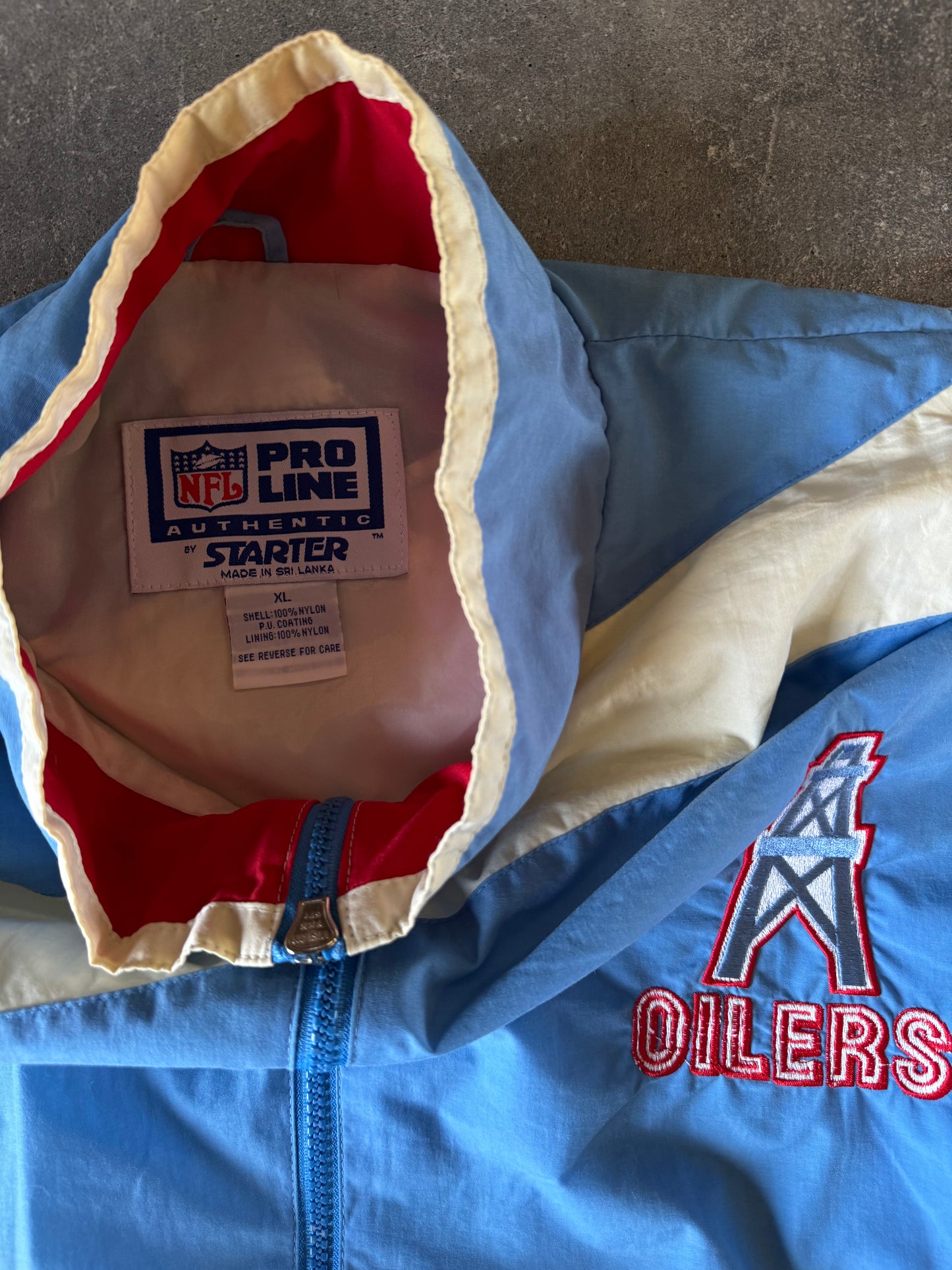 Vintage Houston oilers starter jacket