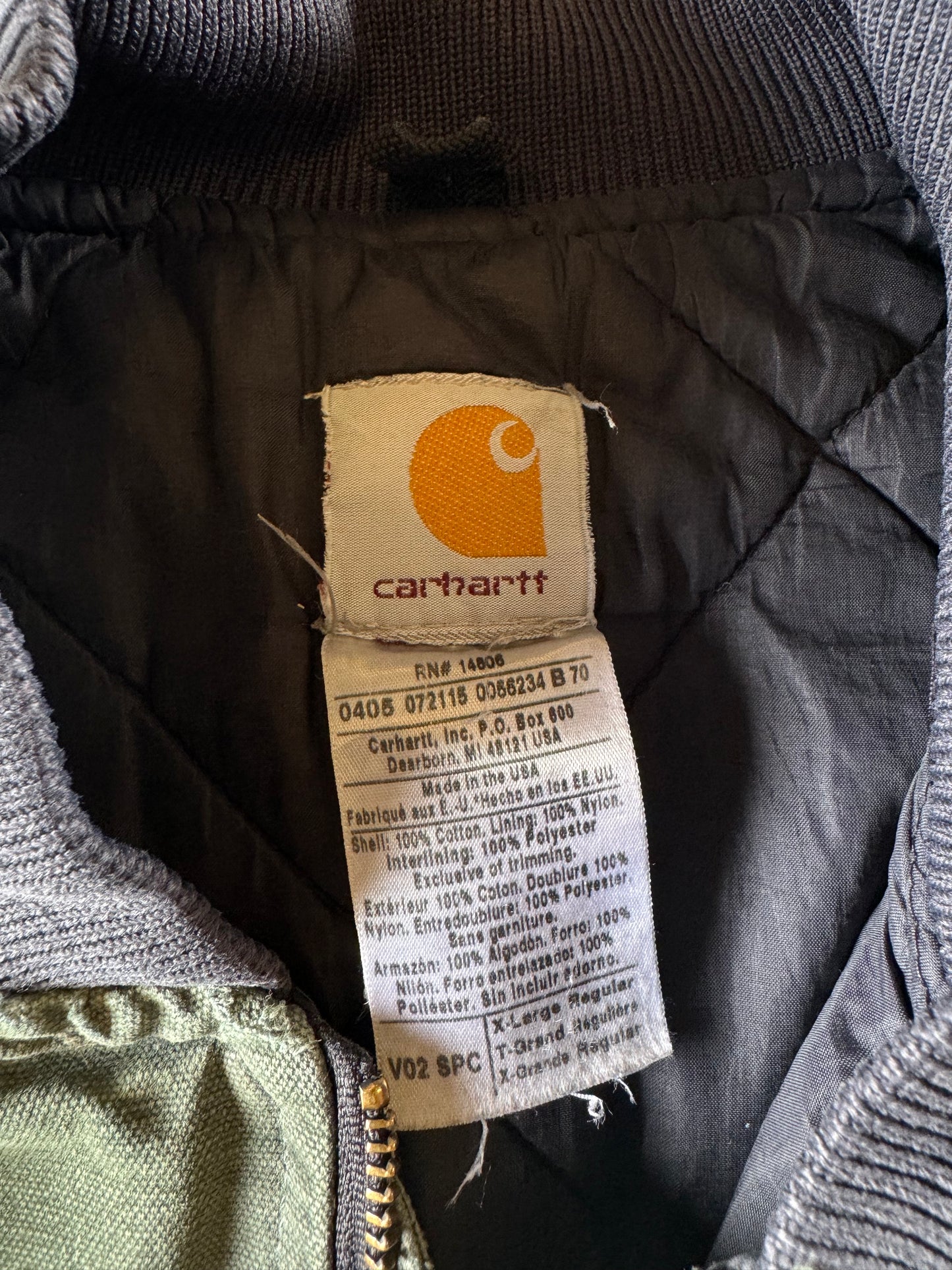 Vintage green carhartt vest