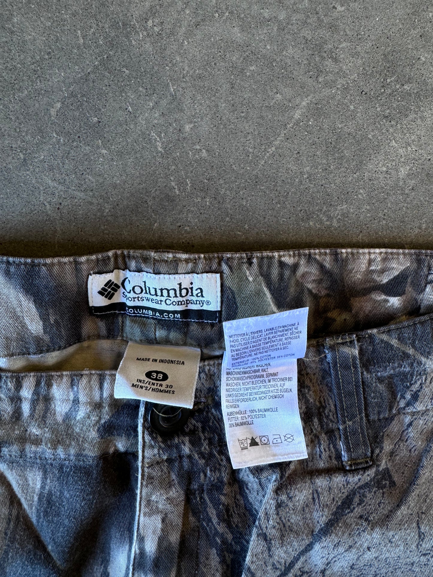 Vintage Colombia real tree camo pants