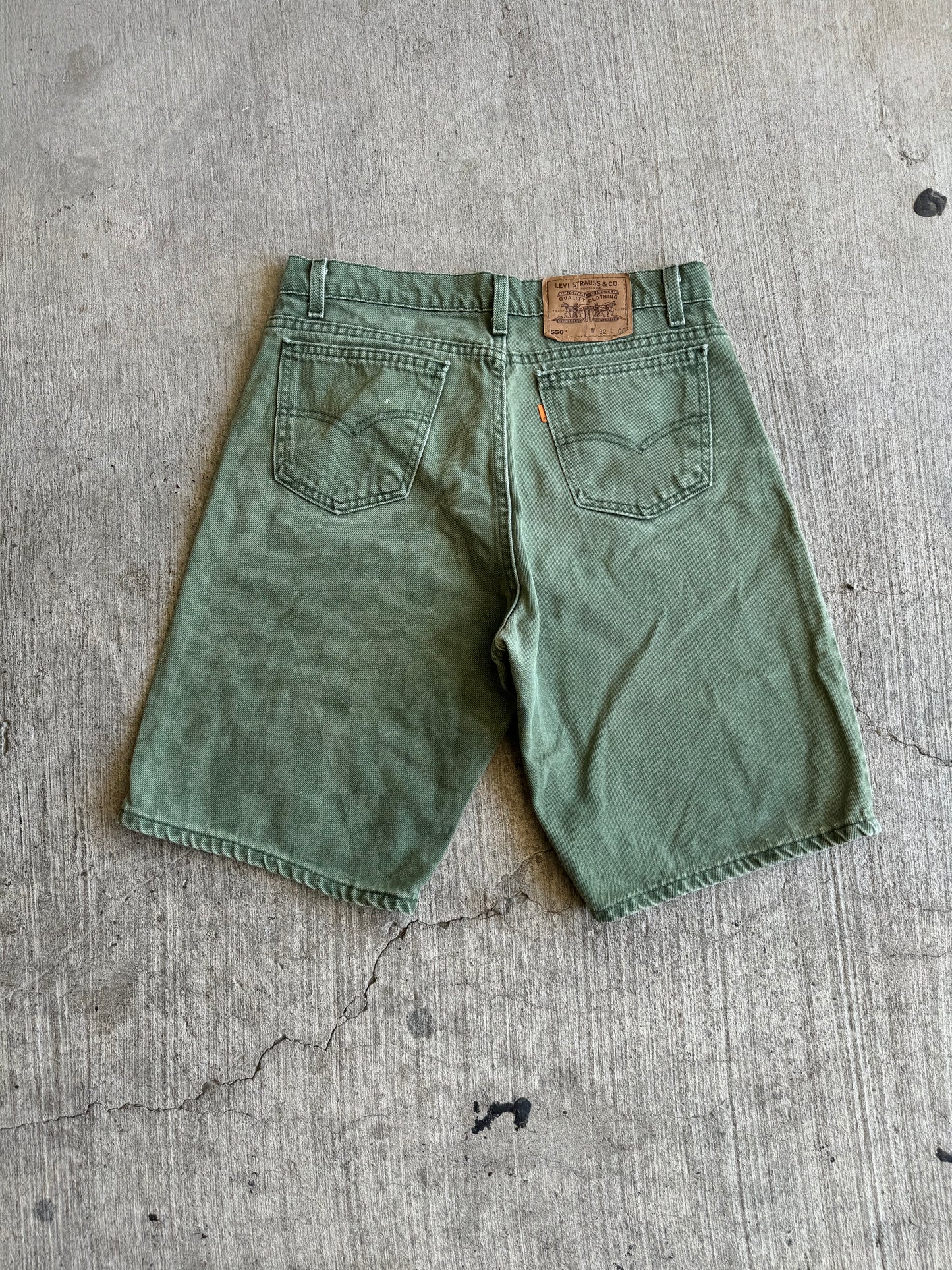 Vintage green Levi’s orange tab jorts