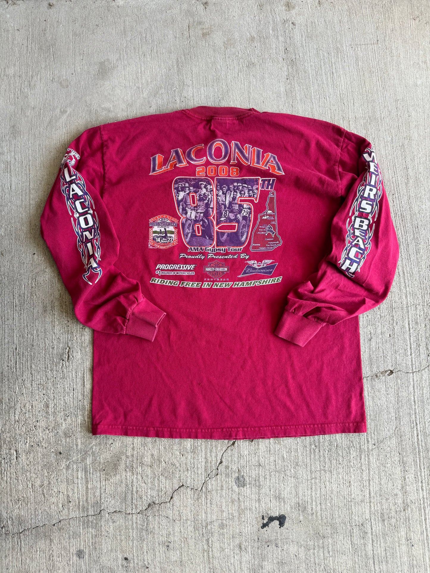 Vintage biker long sleeve