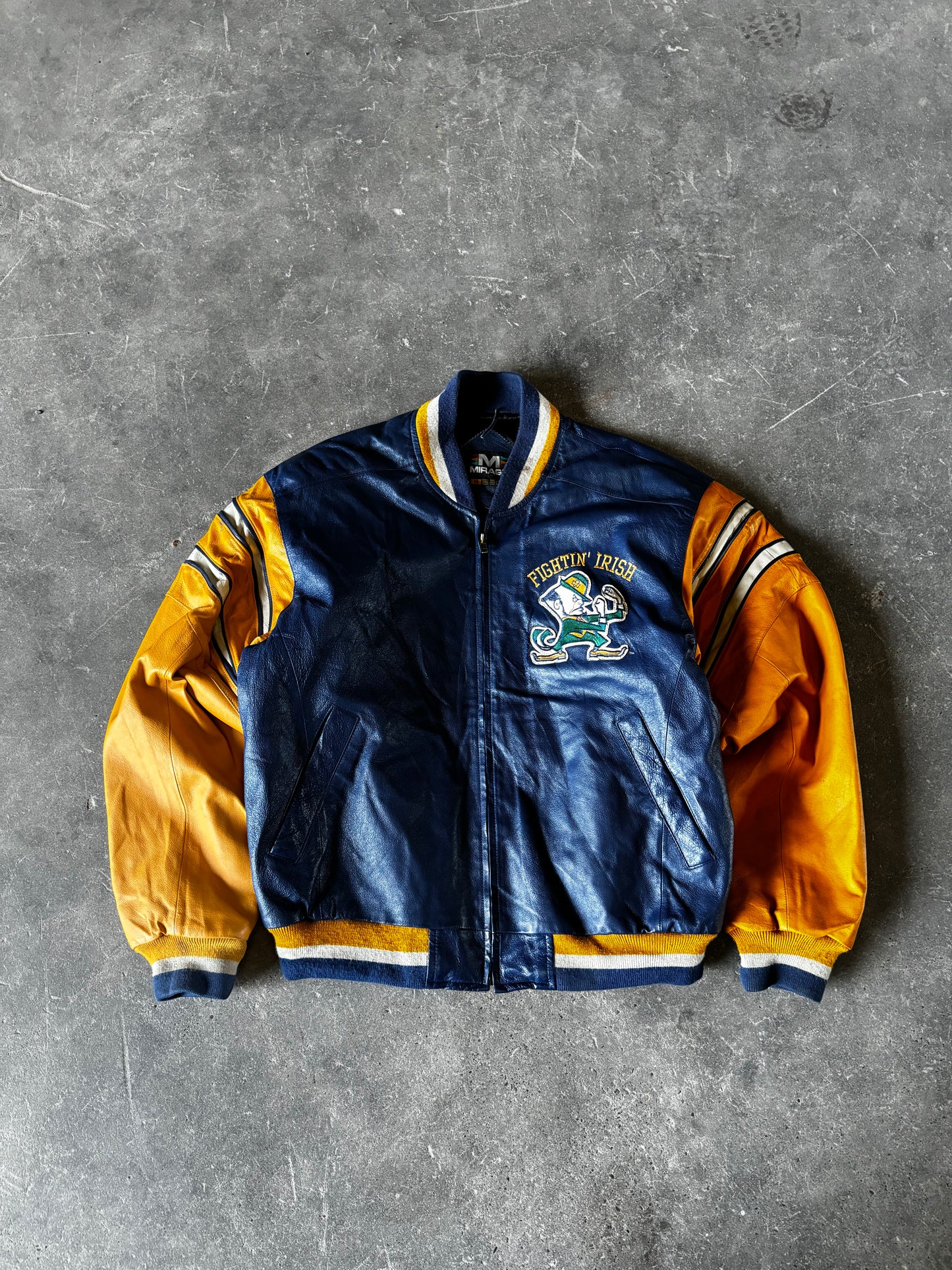 Vintage Norte dame leather jacket