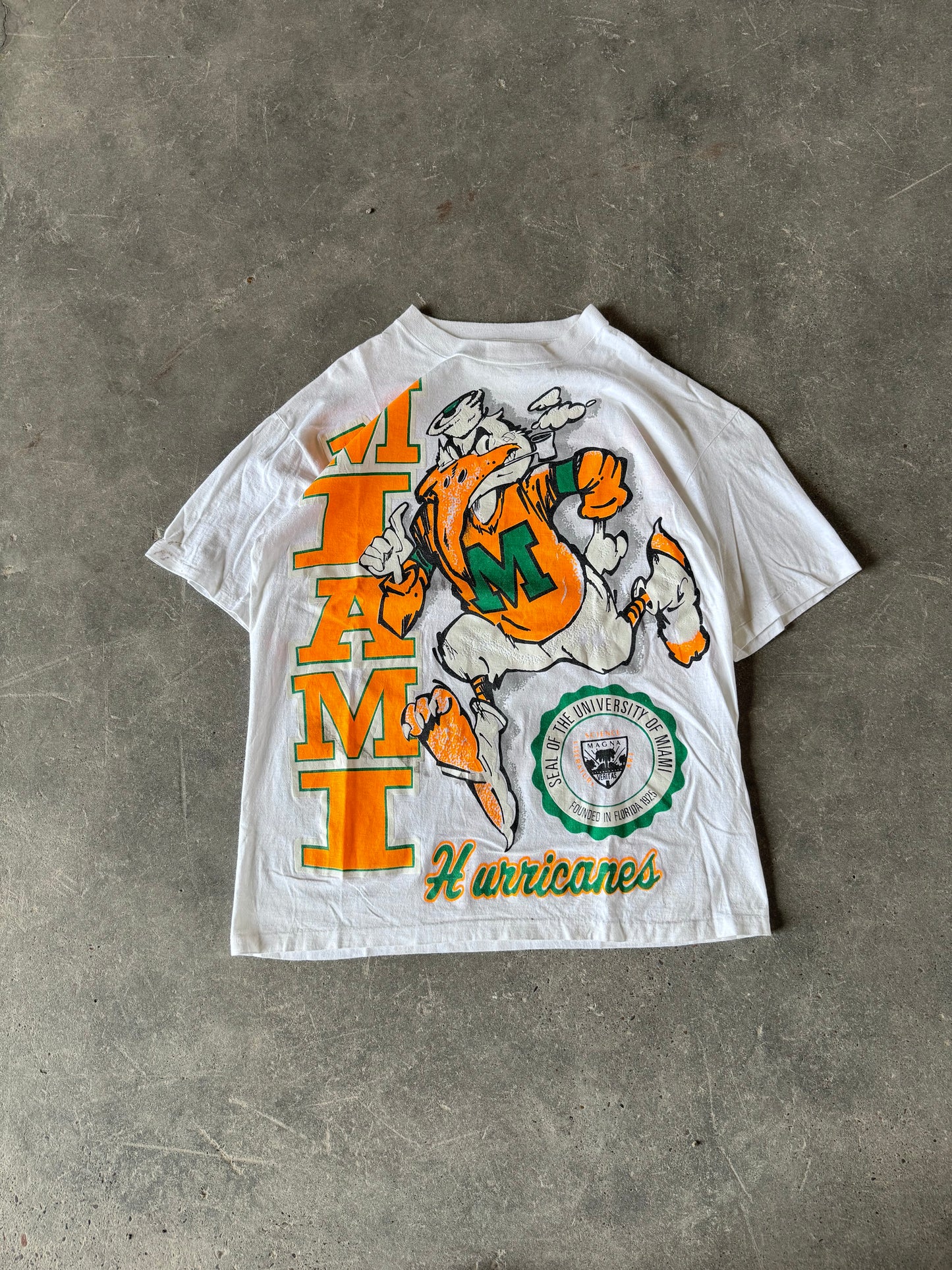 Vintage Miami hurricanes tee