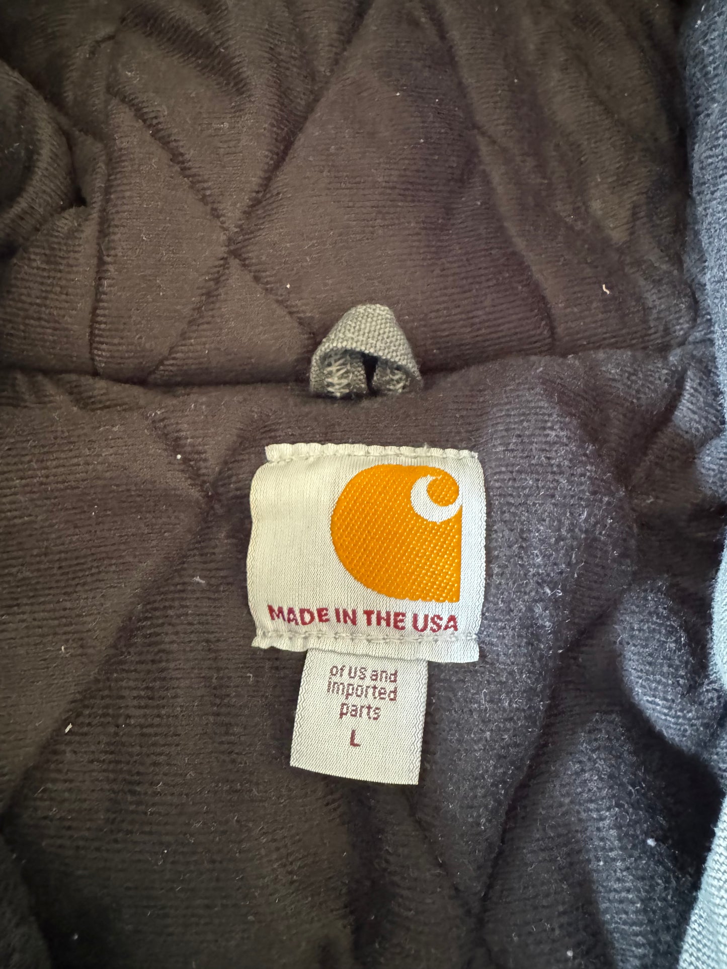 Vintage grey carhartt hooded jacket