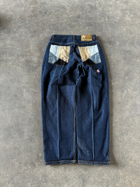 Y2K embroidered jeans