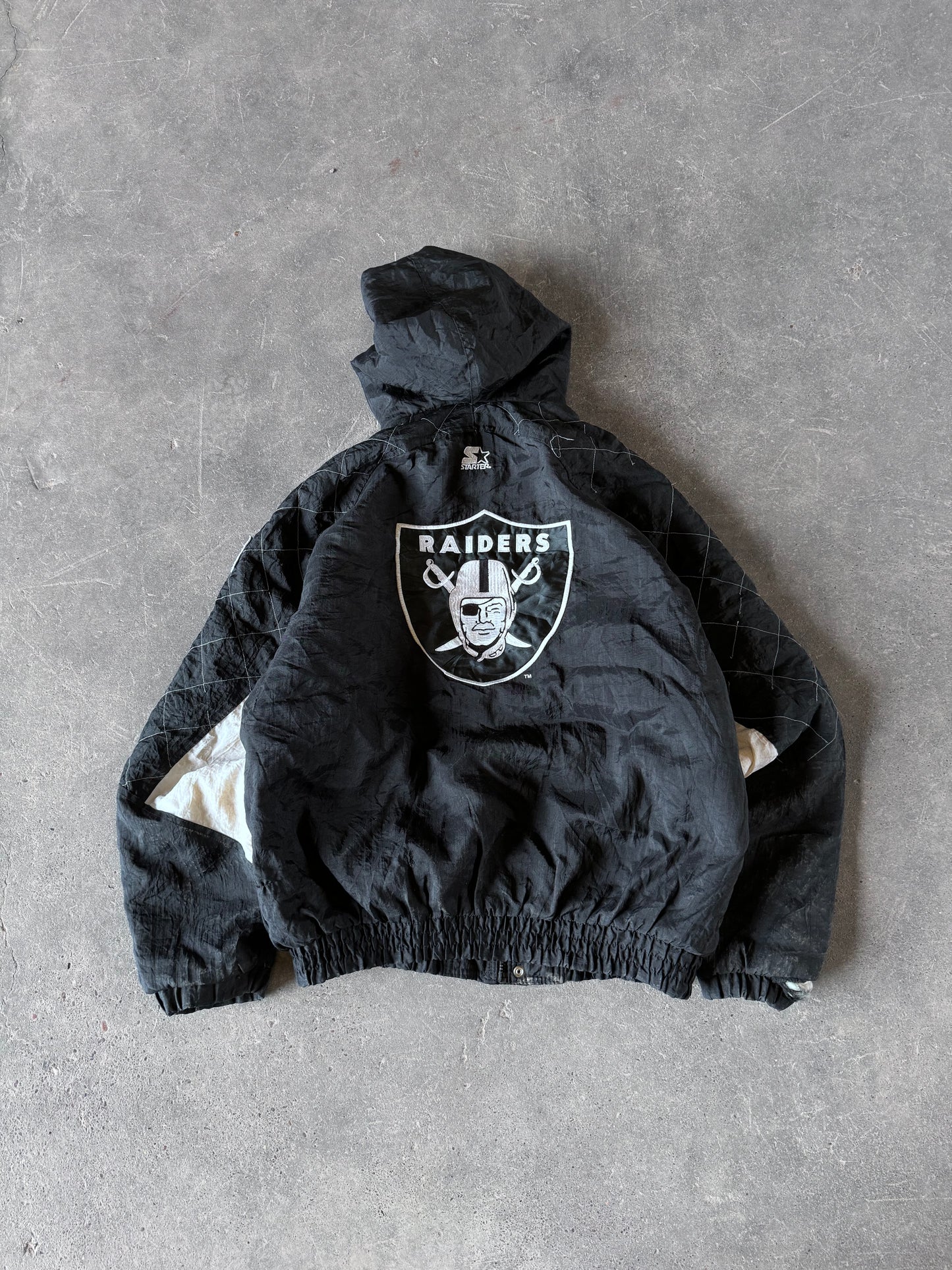 Vintage starter raiders jacket