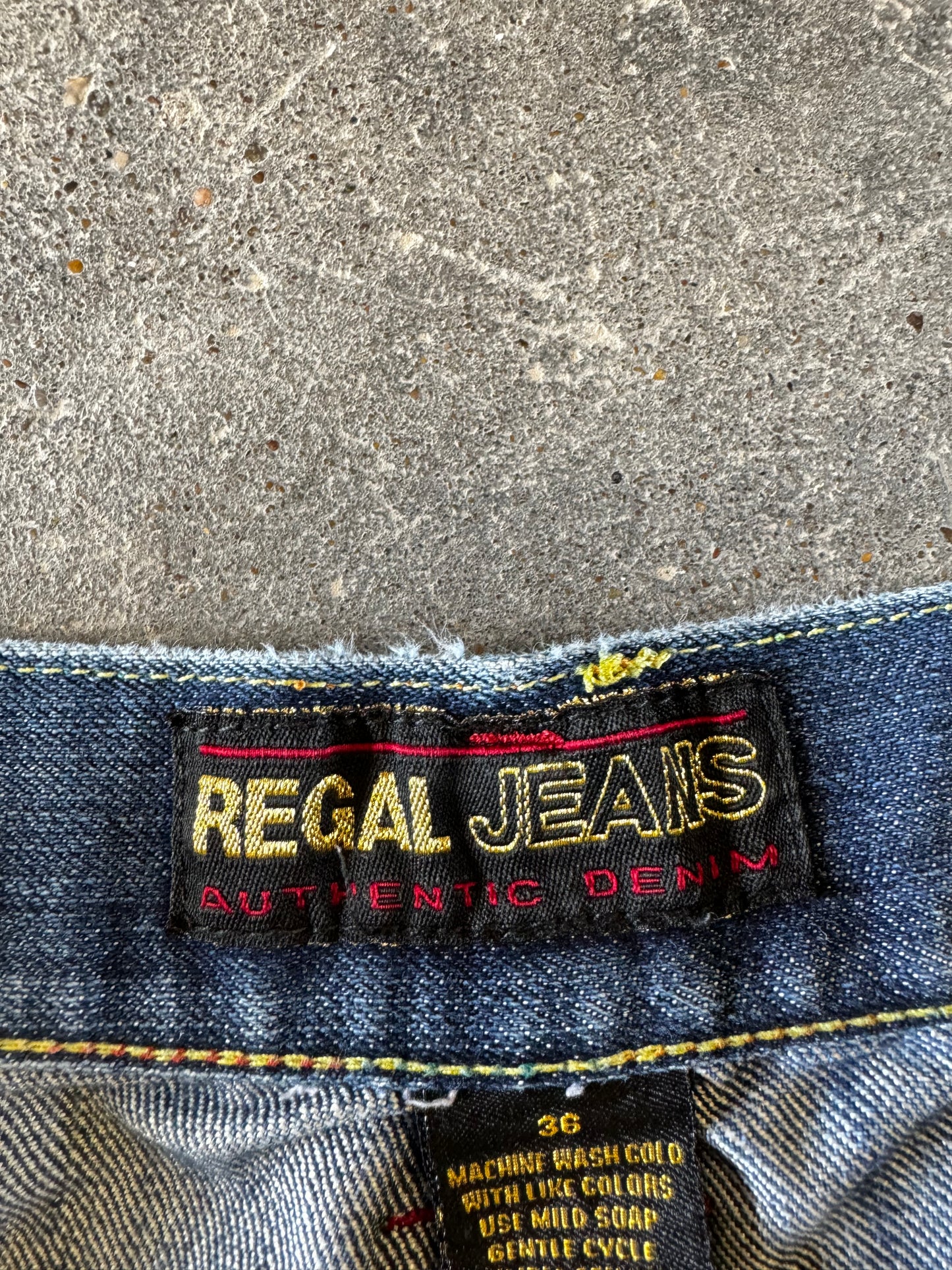 Y2K embroidered jorts