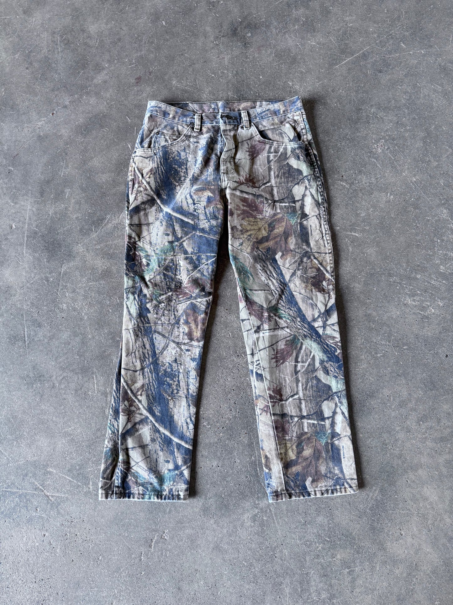 Vintage wrangler real tree camo pants