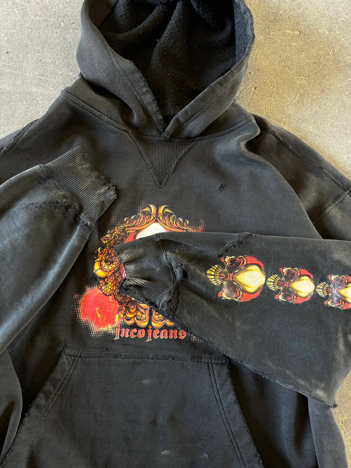 Vintage 90s jnco tribal hoodie