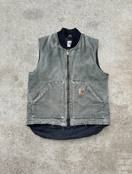 Vintage Green Carhartt Workwear Vest