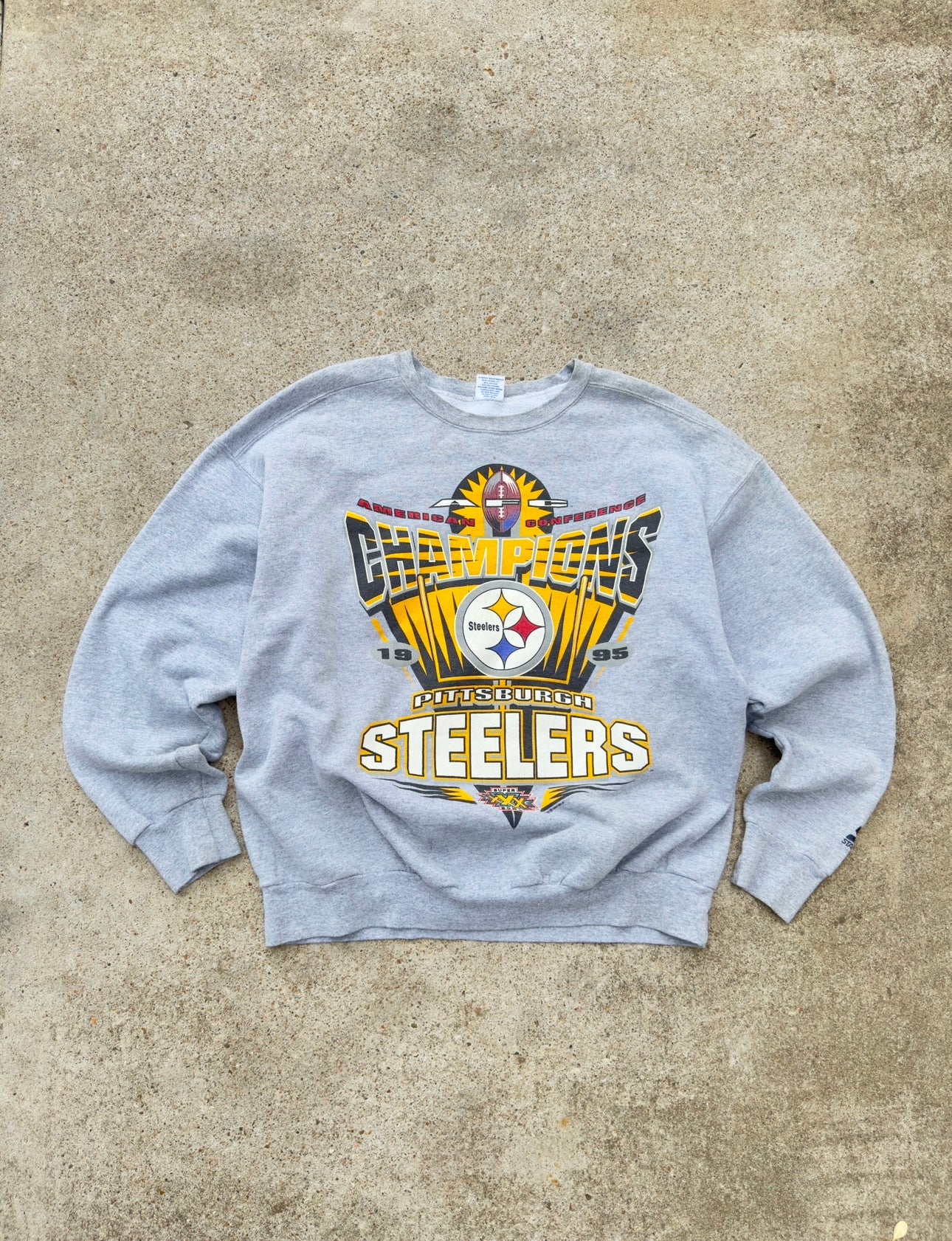 Vintage Steelers Grey Sweatshirt