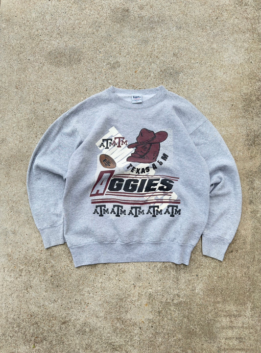 Vintage Texas A&M Aggies Grey Sweatshirt