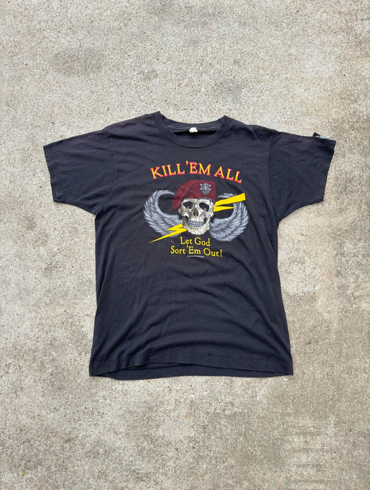 Vintage Kill 'Em All Black Tee