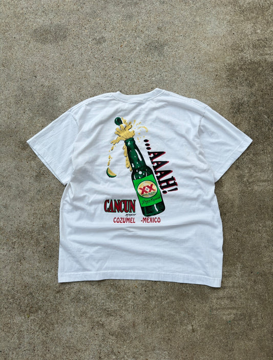 Vintage Cancun Mexico Beer Tee