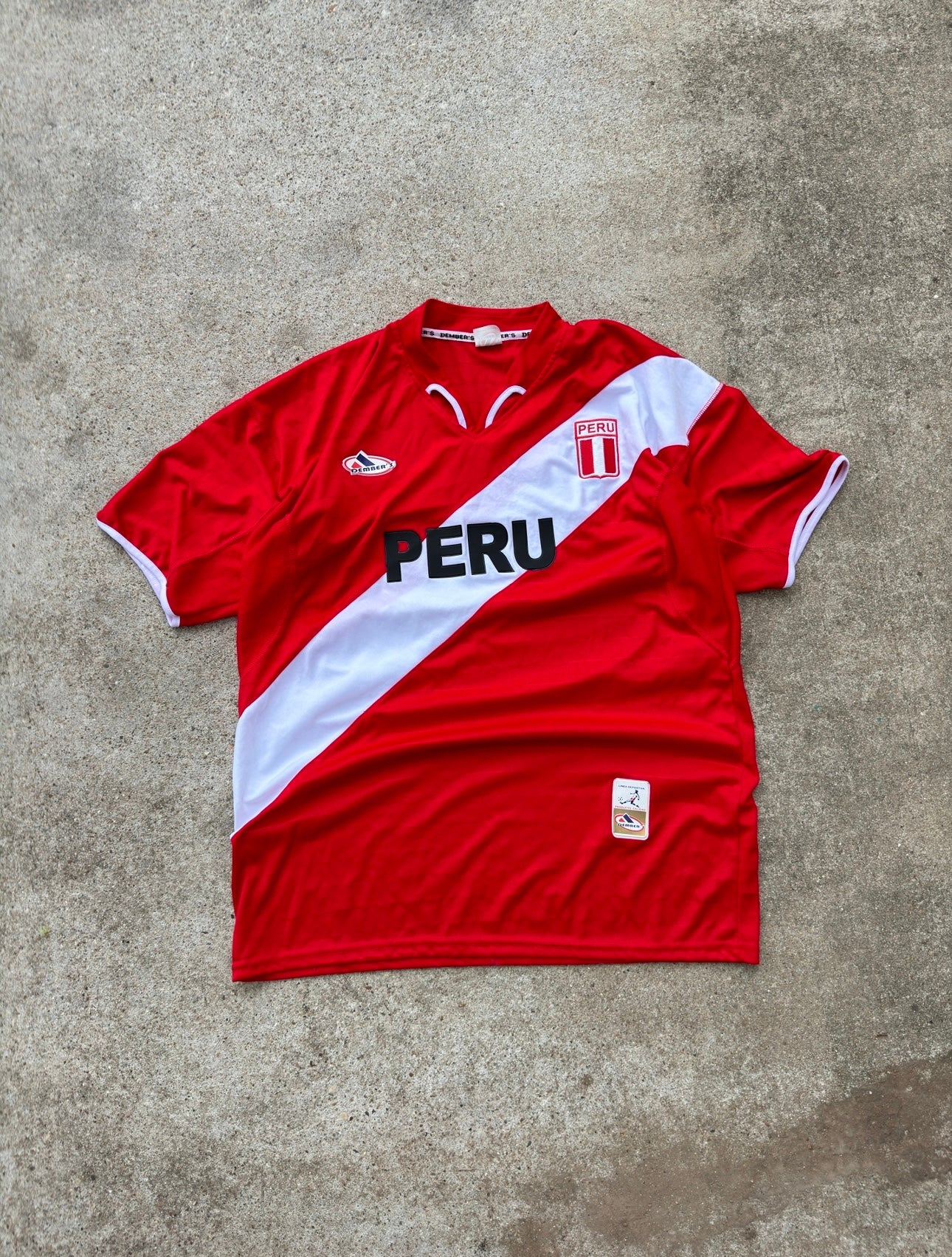 Peru Red & White Soccer Jersey