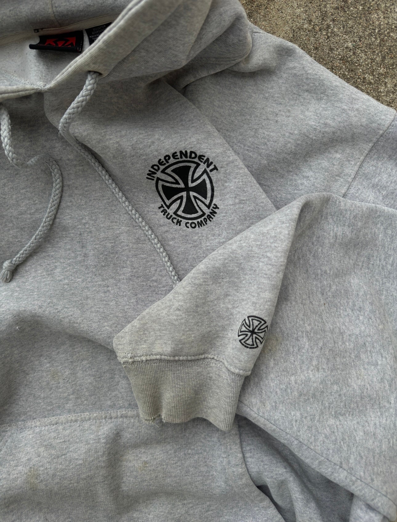 Vintage Y2K Independent Grey Hoodie