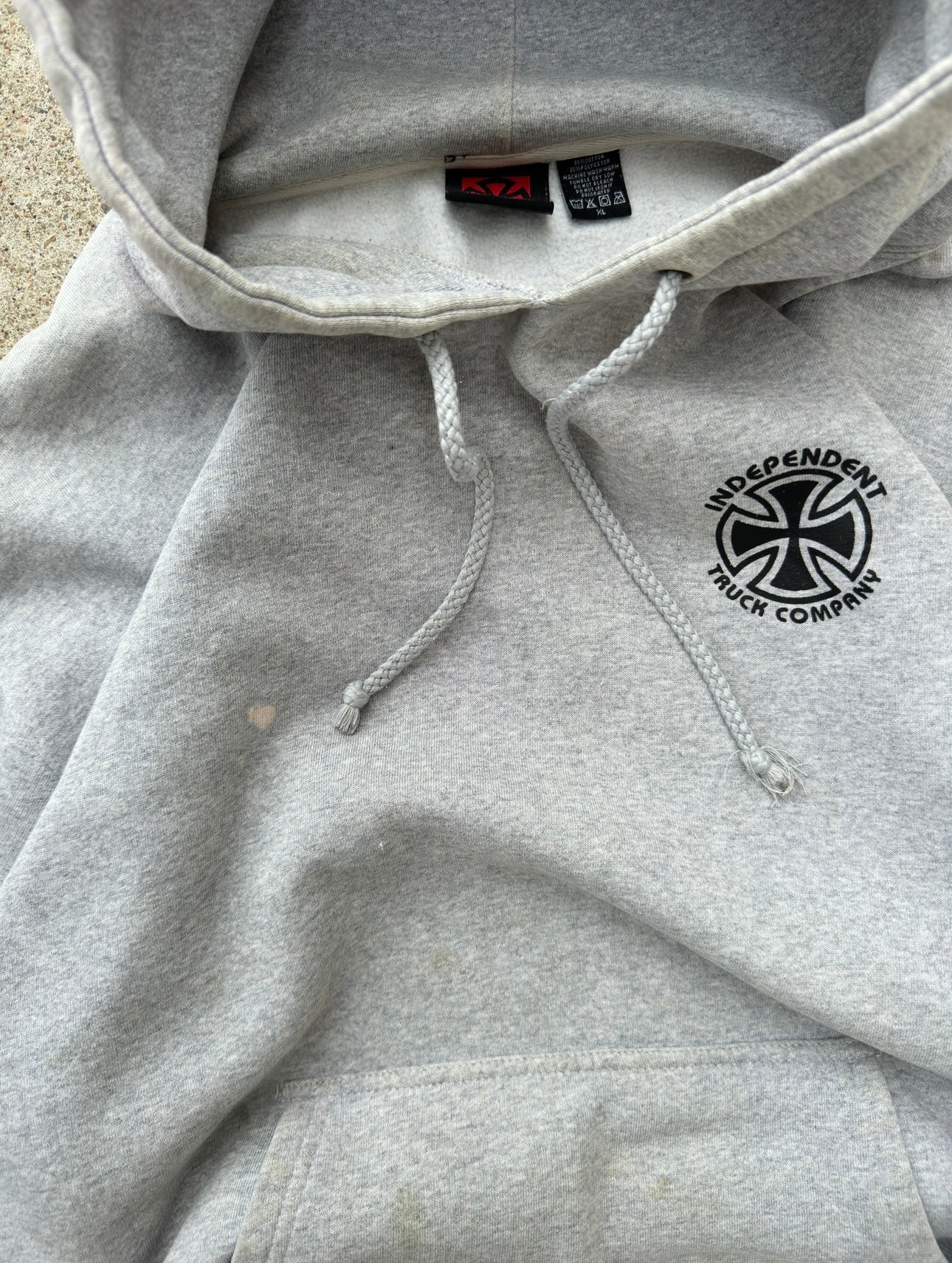 Vintage Y2K Independent Grey Hoodie