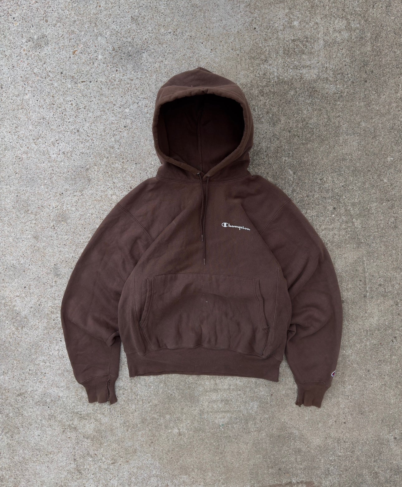 Vintage Champion Brown Hoodie