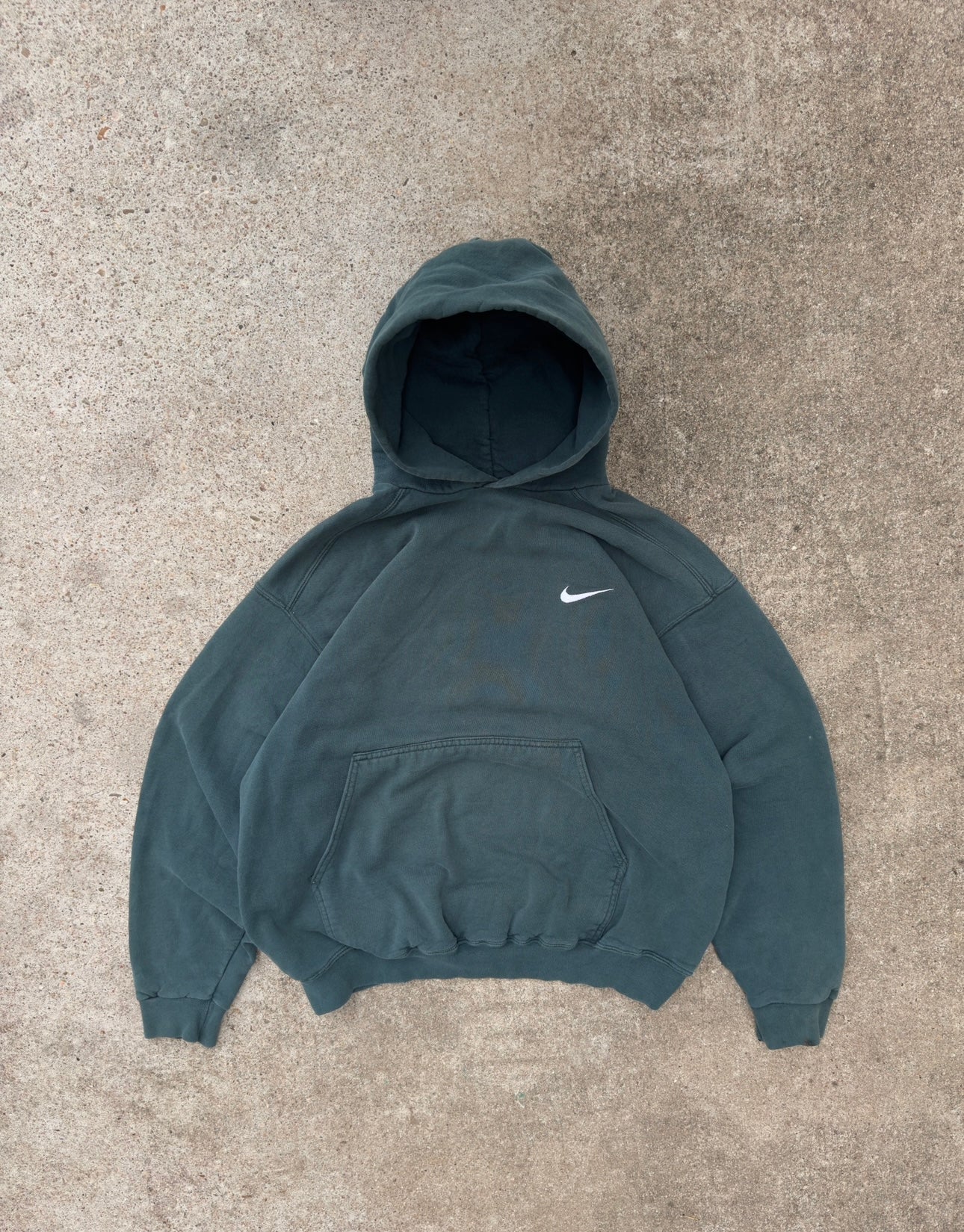 Vintage 90s Green Nike Hoodies