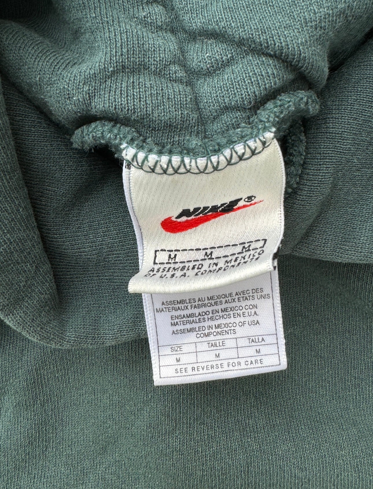 Vintage 90s Green Nike Hoodies