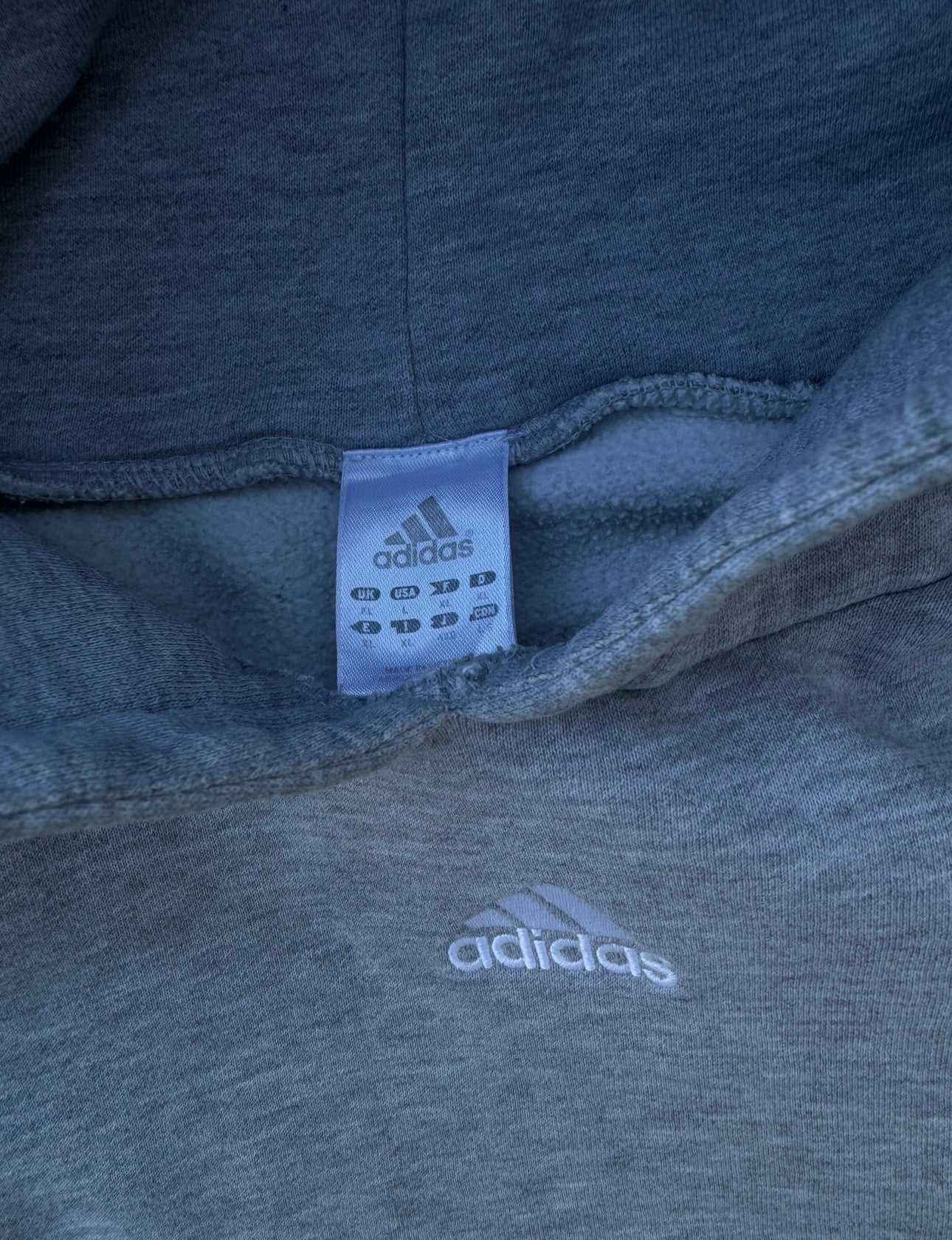 Y2K Adidas Grey Hoodie