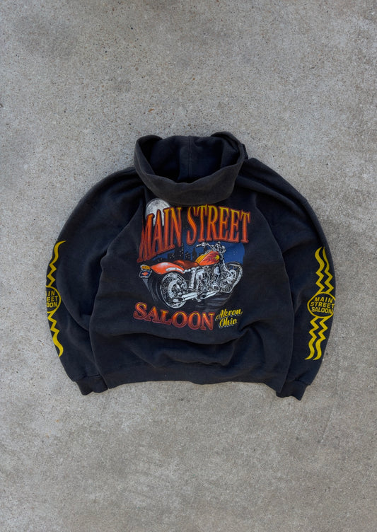 Main Street Saloon Biker Zip Up Jacket