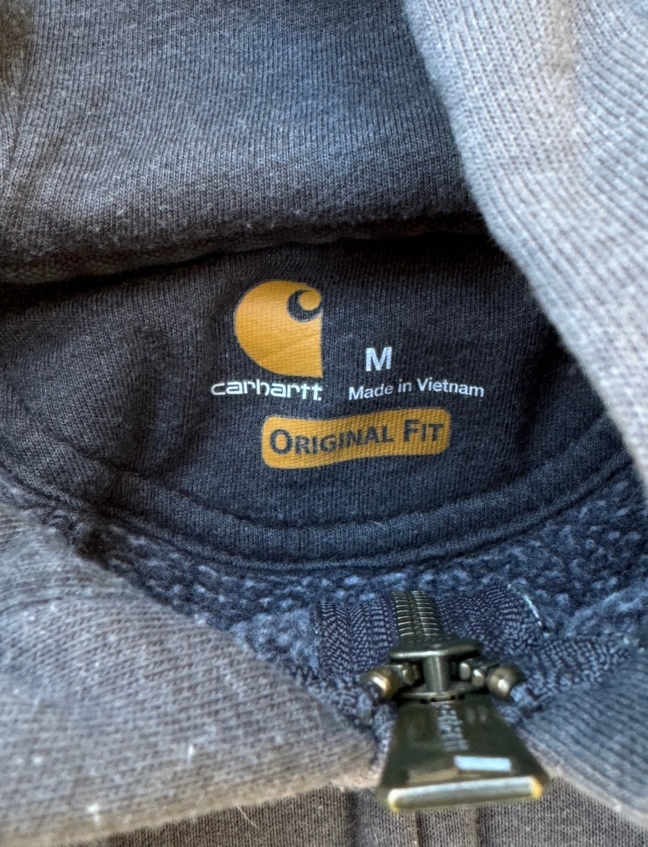 Vintage Grey Carhartt Zip Up Jacket