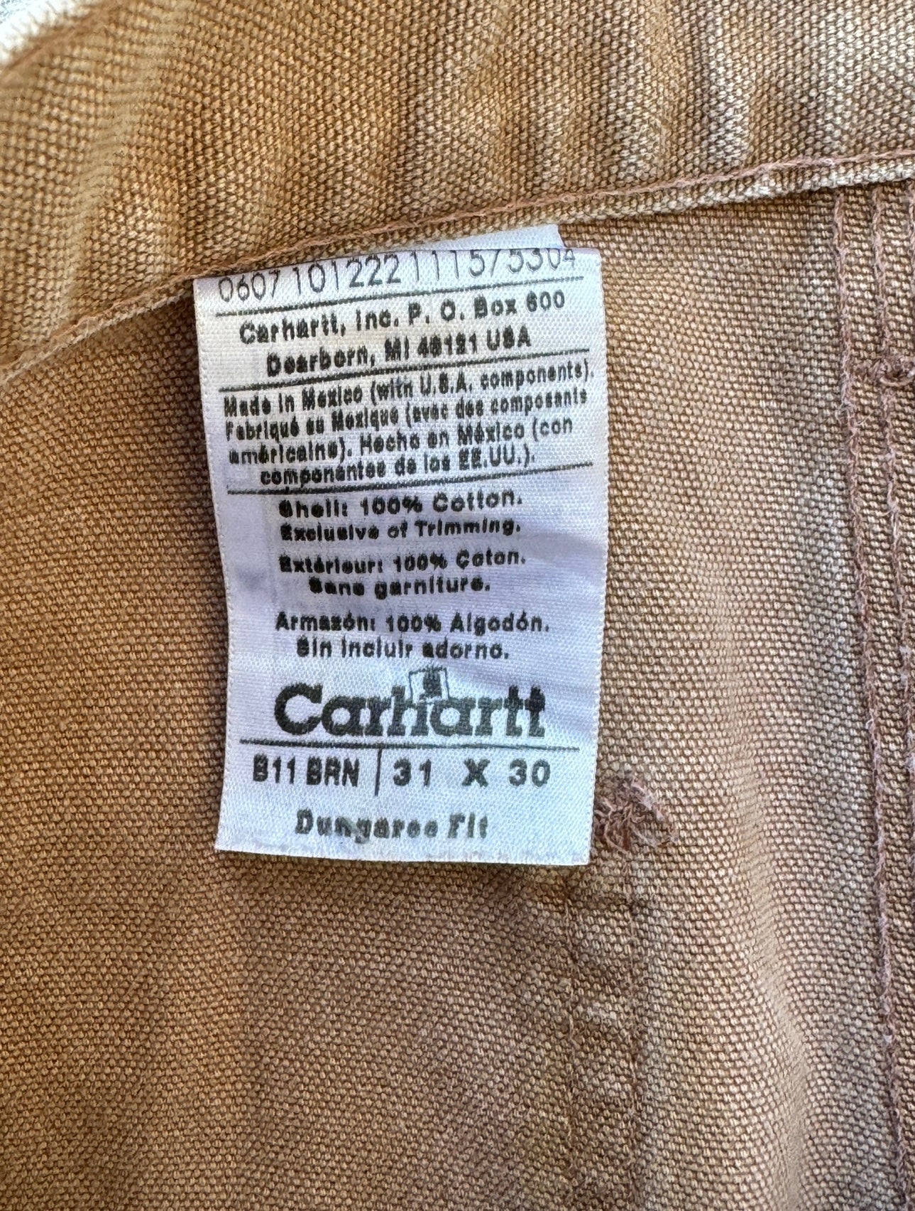 Vintage Khaki Faded Carharrt Pants