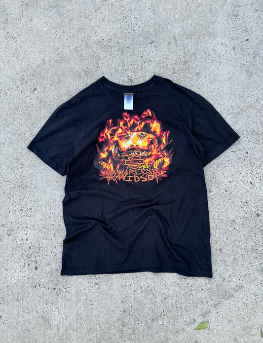 Vintage Harley Davidson Alligator Flame Tee