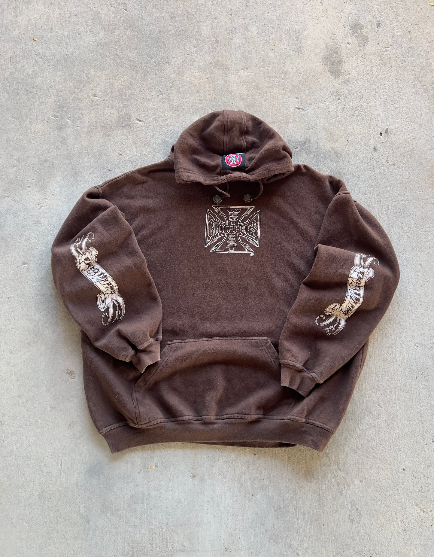 Vintage West Coast Choppers Brown Hoodie