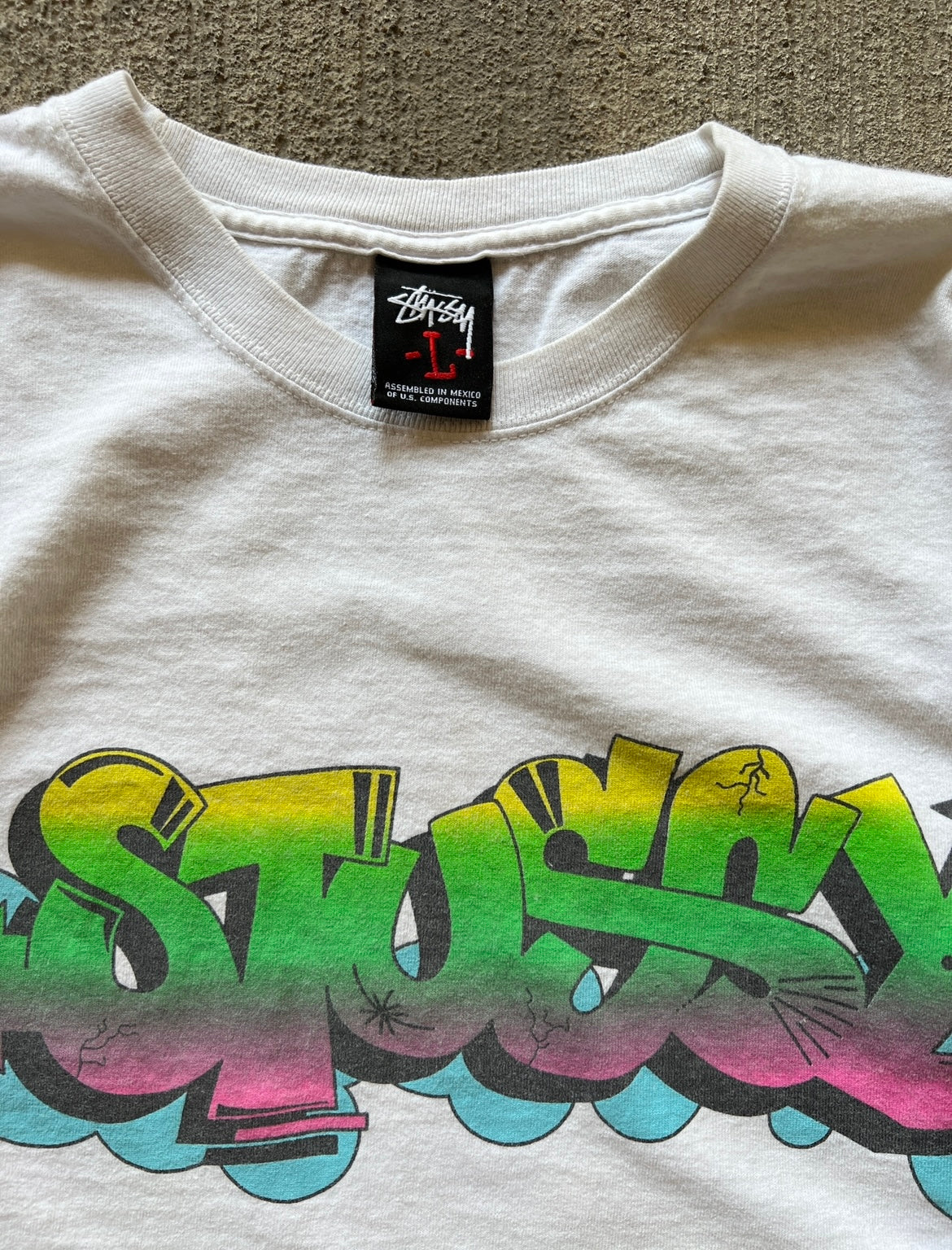 Vintage Stussy Graffiti Tee