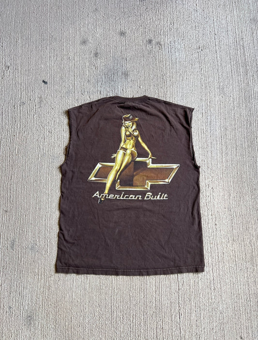 Vintage Chevy Brown Sleeveless Tee